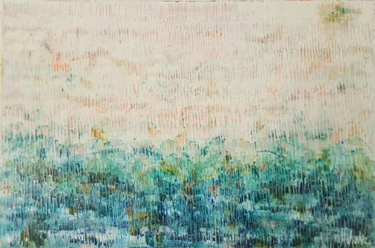 Light Up original abstract painting by Natalie Uhrik