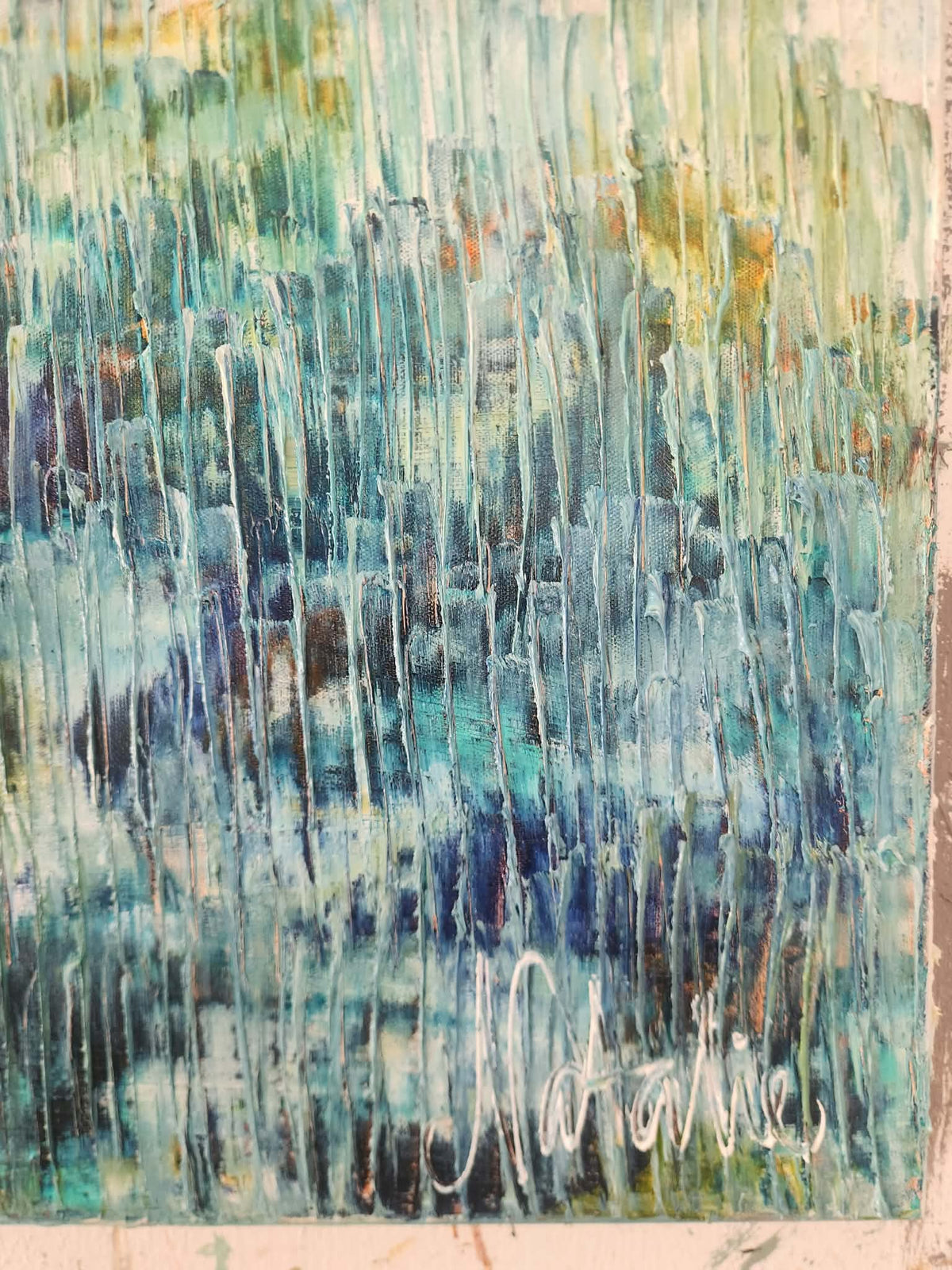 Light Up original abstract painting by Natalie Uhrik