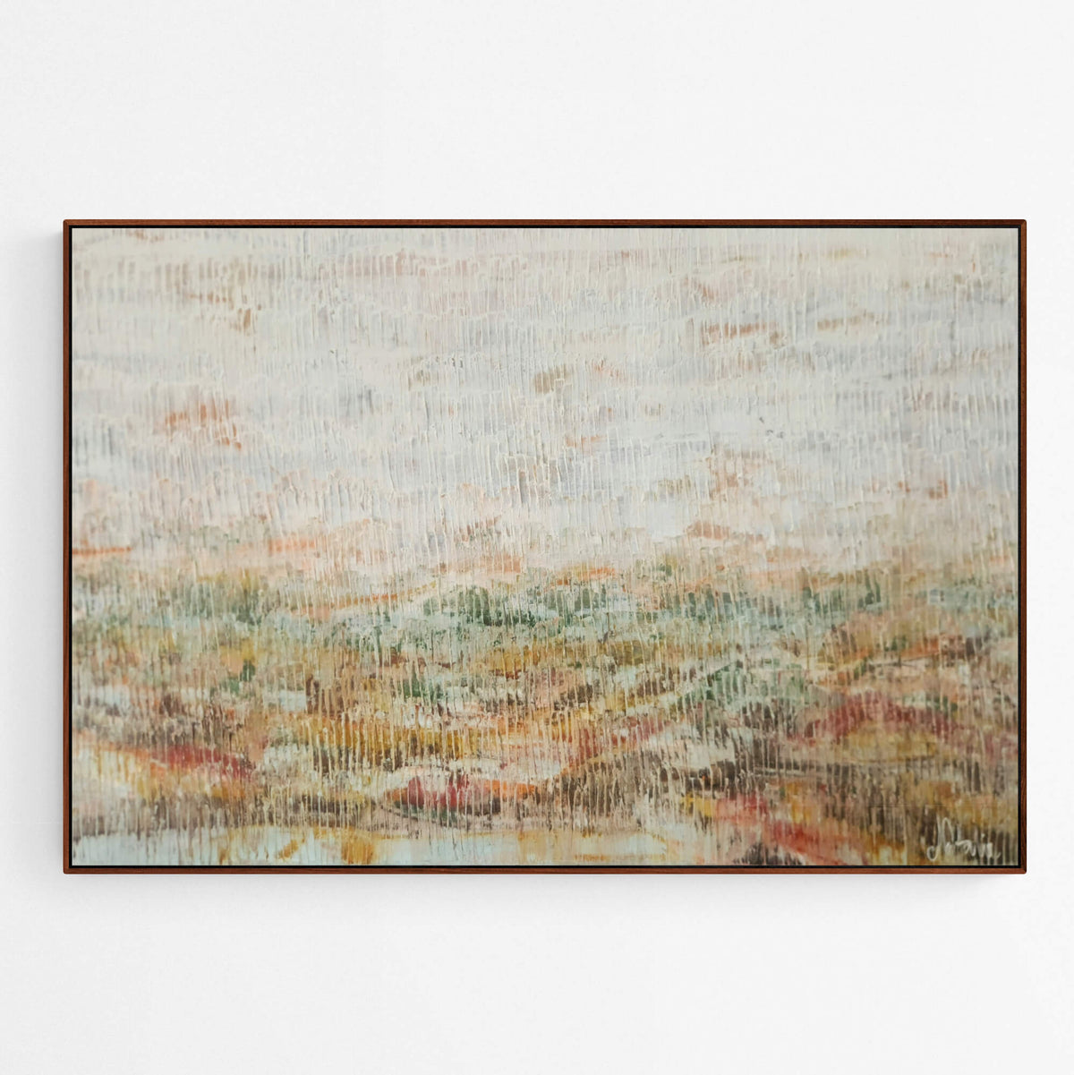 May You Find Your Way original abstract painting by Natalie Uhrik shown in an interior