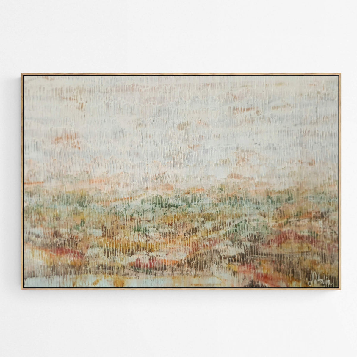 May You Find Your Way original abstract painting by Natalie Uhrik shown in an interior