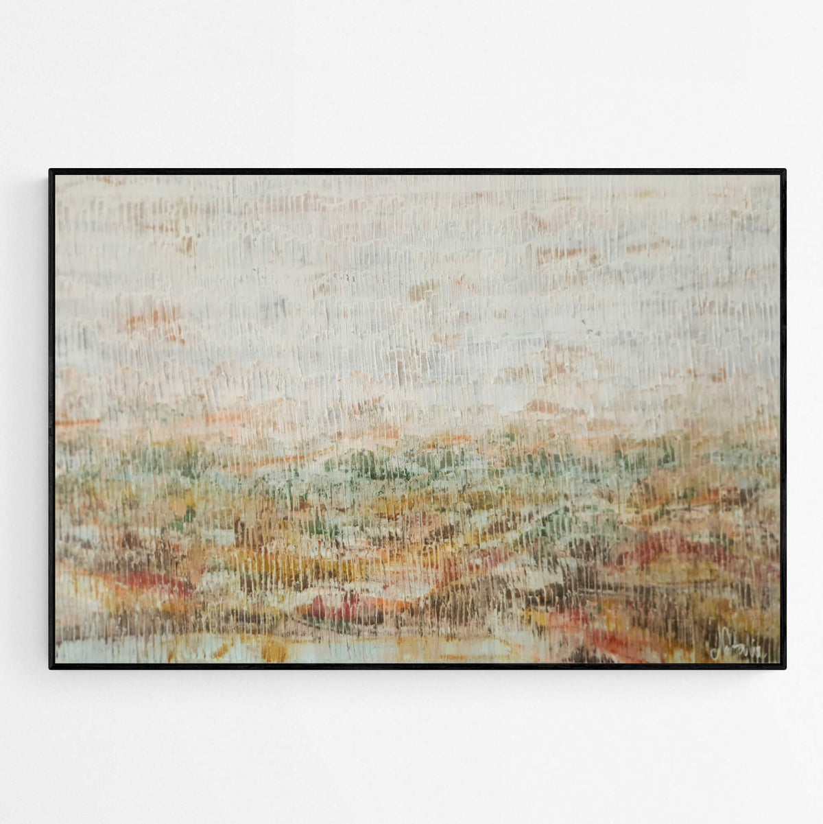 May You Find Your Way original abstract painting by Natalie Uhrik shown in an interior