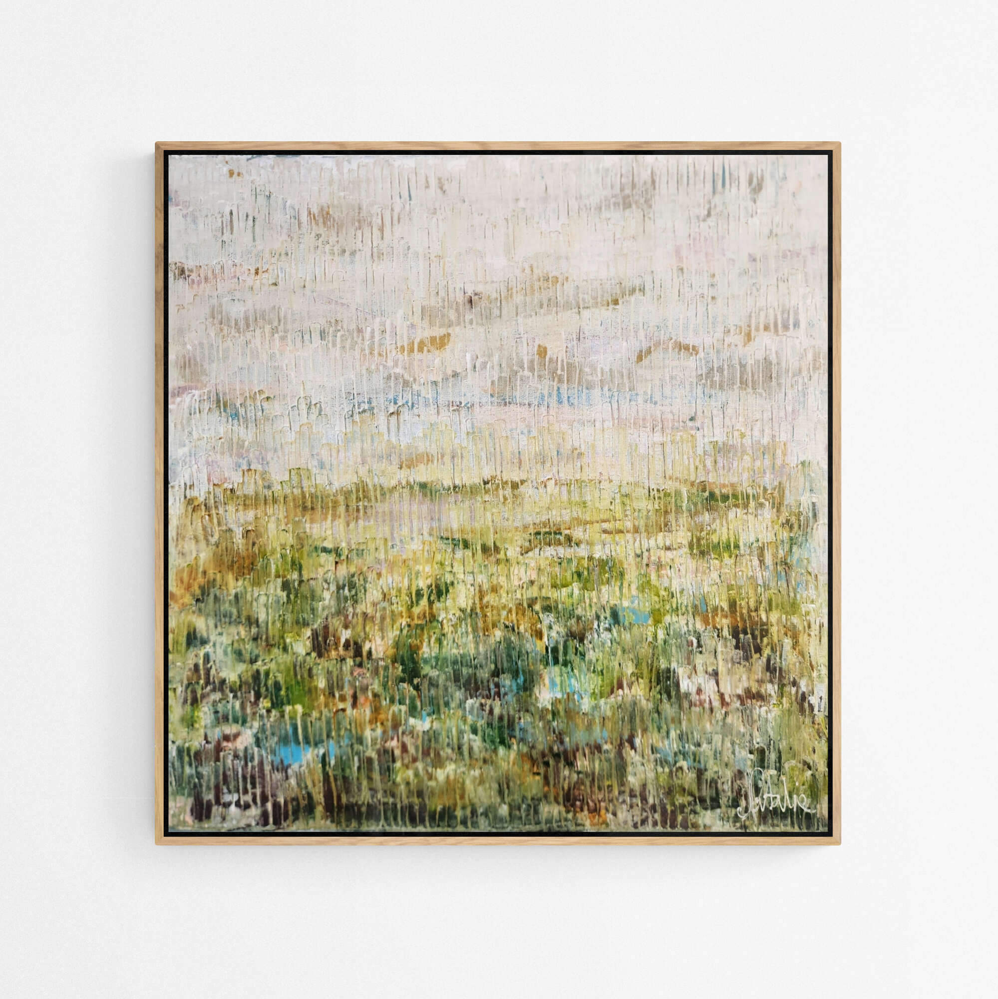 GREEN QUIET | 76x76cm