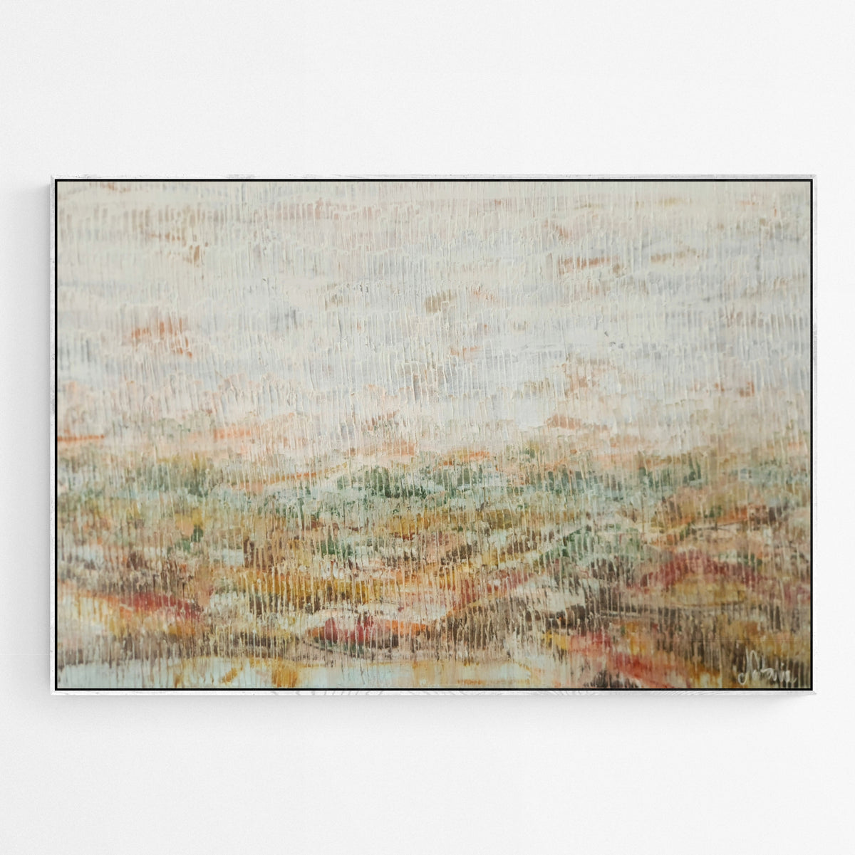 May You Find Your Way original abstract painting by Natalie Uhrik shown in an interior