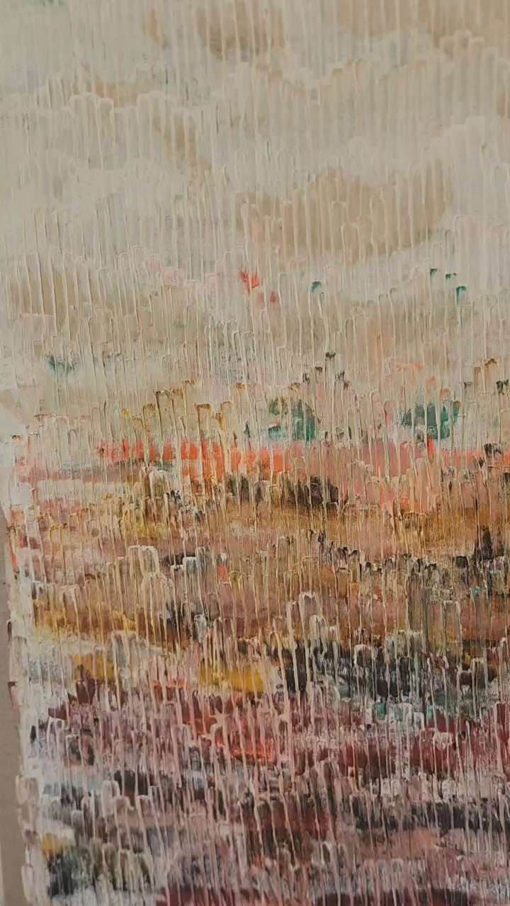 Load video: HELD IN WARMTH | 122x101cm
