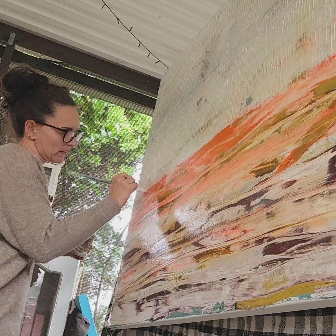 Load video: LIFE&#39;S BETTER ON SATURN  | 152x91cm**