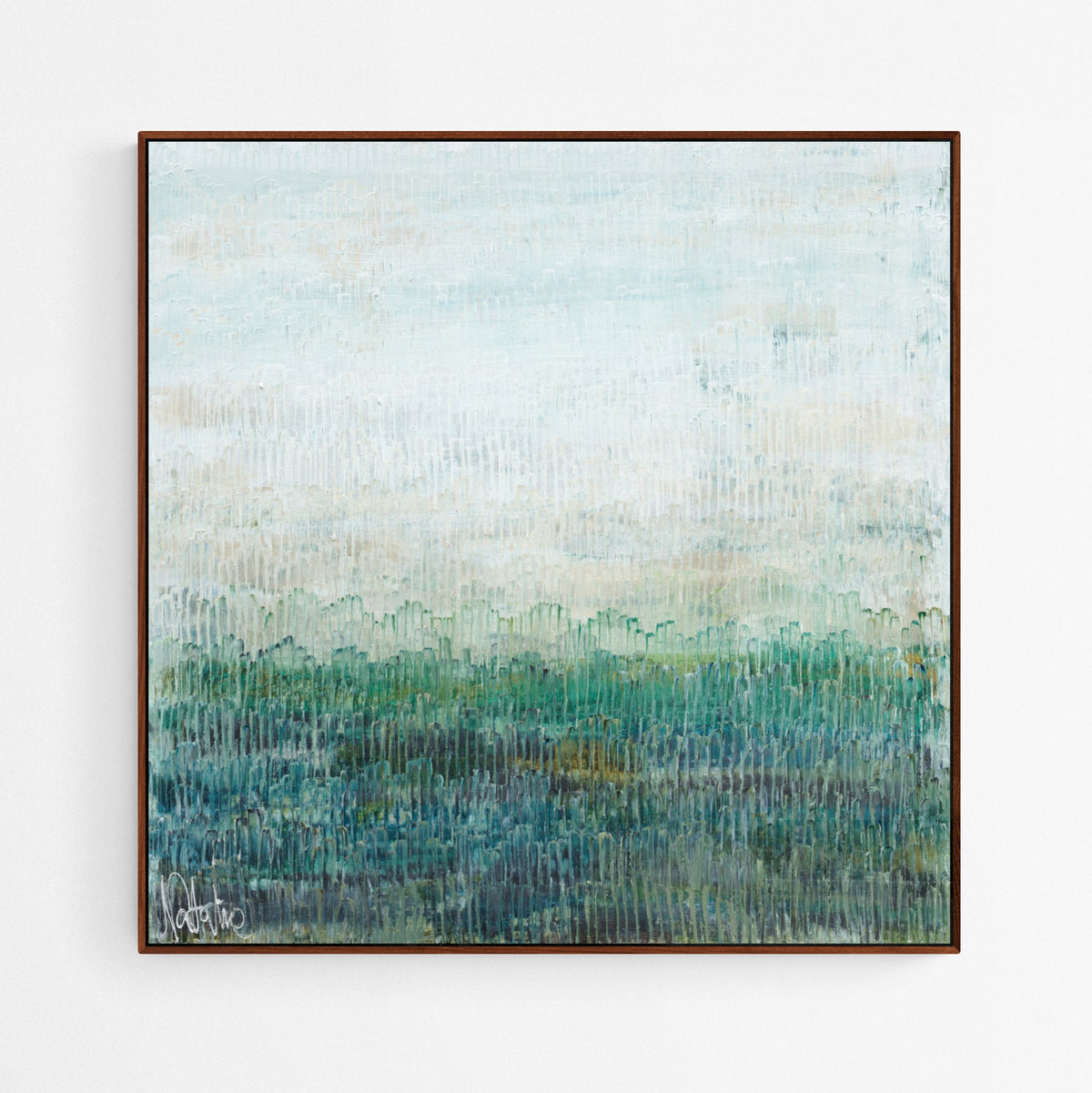The Calm Across Your Face limited edition print in walnut frame